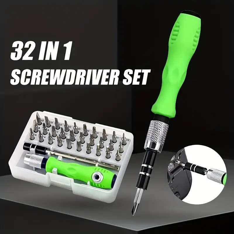 32-In-1 Precision Screwdriver Set with Mini Magnetic Bits for Phone Laptop And Mobile Repair