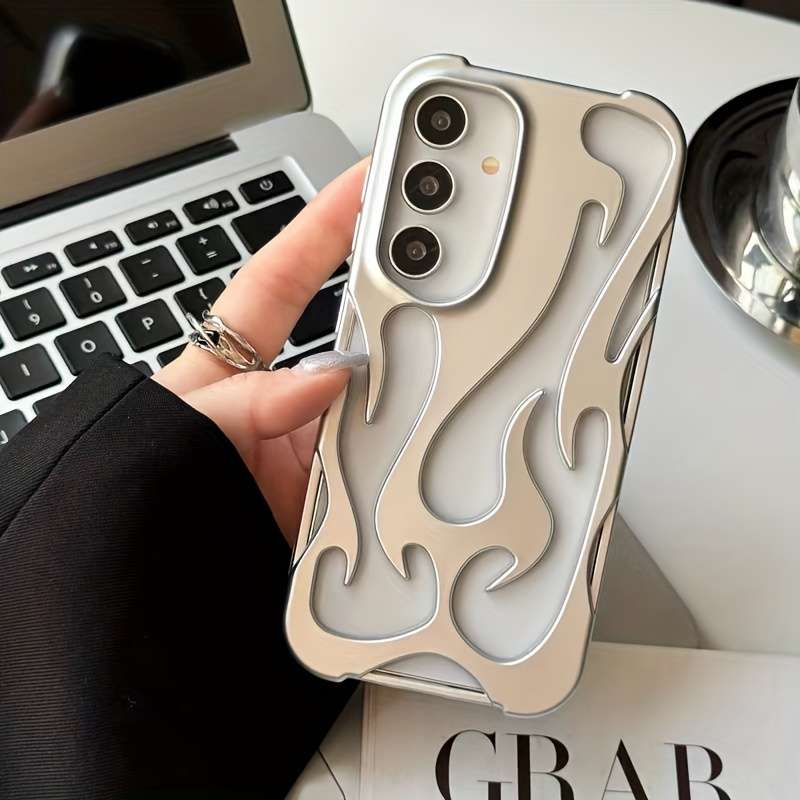 1pc  silvery  For Samsung Galaxy A06 Phone Cases