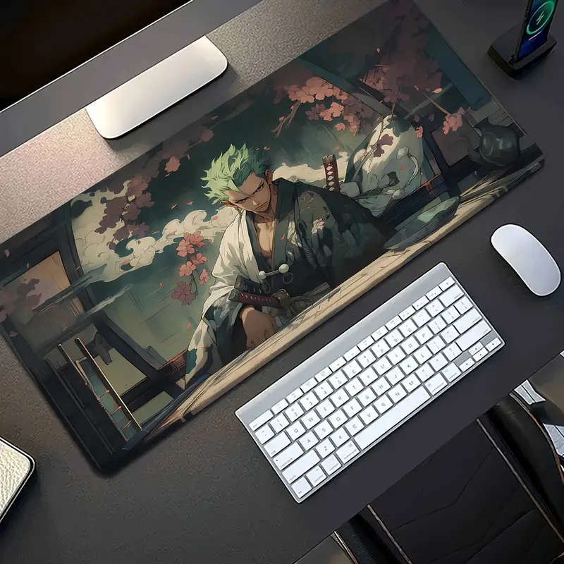 1pc 30x80cm Ergonomic Japanese Samurai Mouse Pad Non-Slip Washable Rubber Gaming