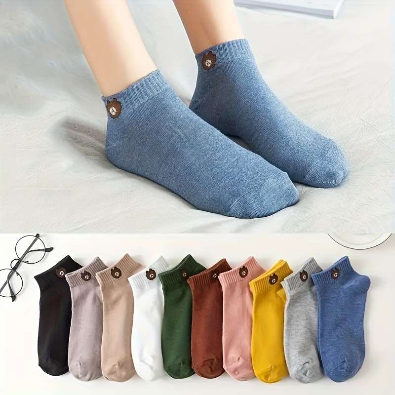 Sock 10 Pairs Of Mixed Colors  One Size