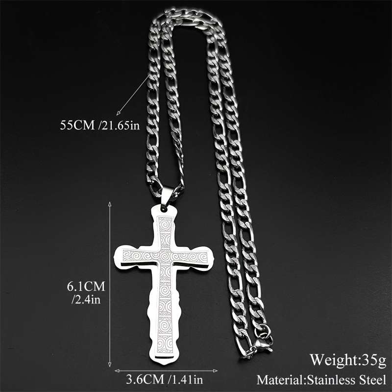 1 Piece Silvery Jesus Theme Pendant