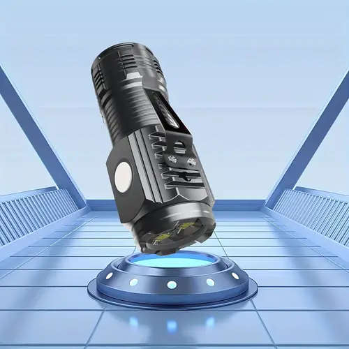 1pc LED Flashlight USB Rechargeable With Built-in Li-ion Battery 3-Mode Bright Light Mini And Portab