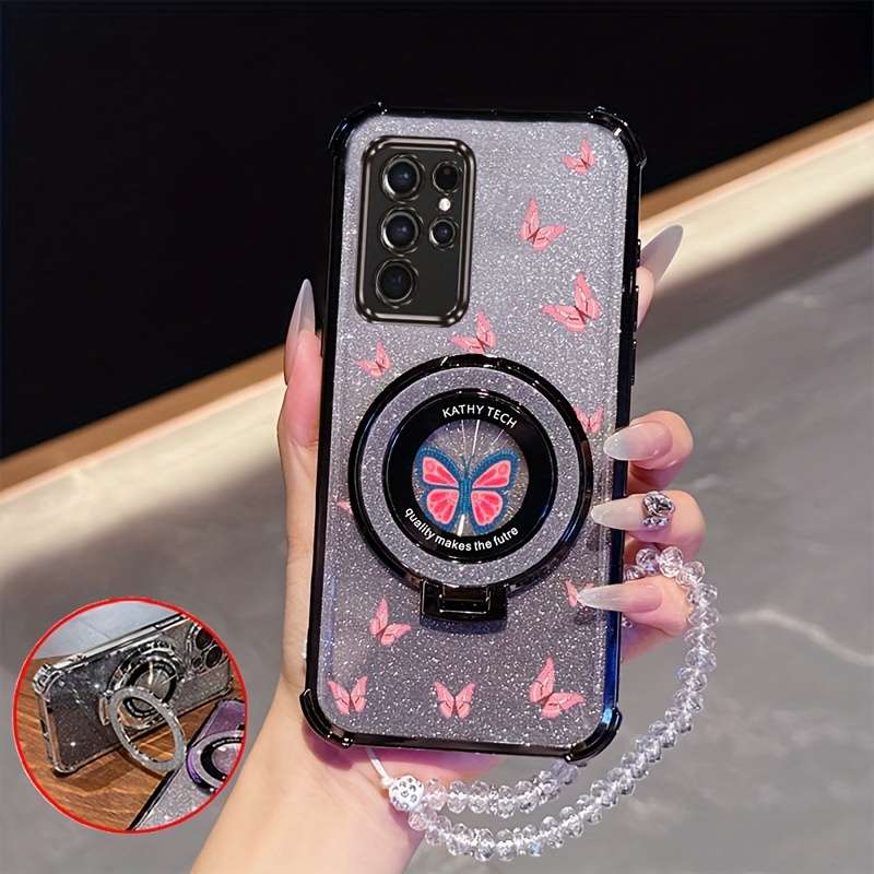 1pc Rose Golden For Samsung Galaxy S22 Ultra 5G Phone Cases