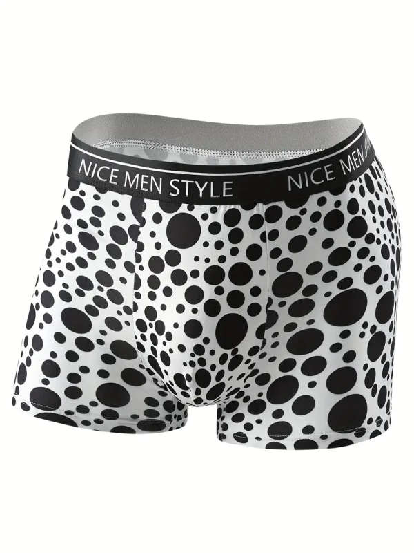 4pcs Men's Boxer Briefs Size L Breathable Stretchy Quick-Dry Casual Sports Shorts