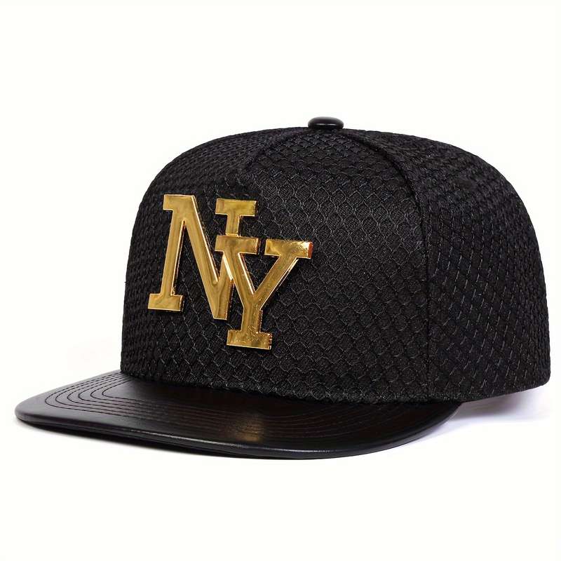 1pc Women's NY Letter Baseball Cap Outdoor Adjustable Hip-Hop Hat Sun Protection Casual Cap for Spr