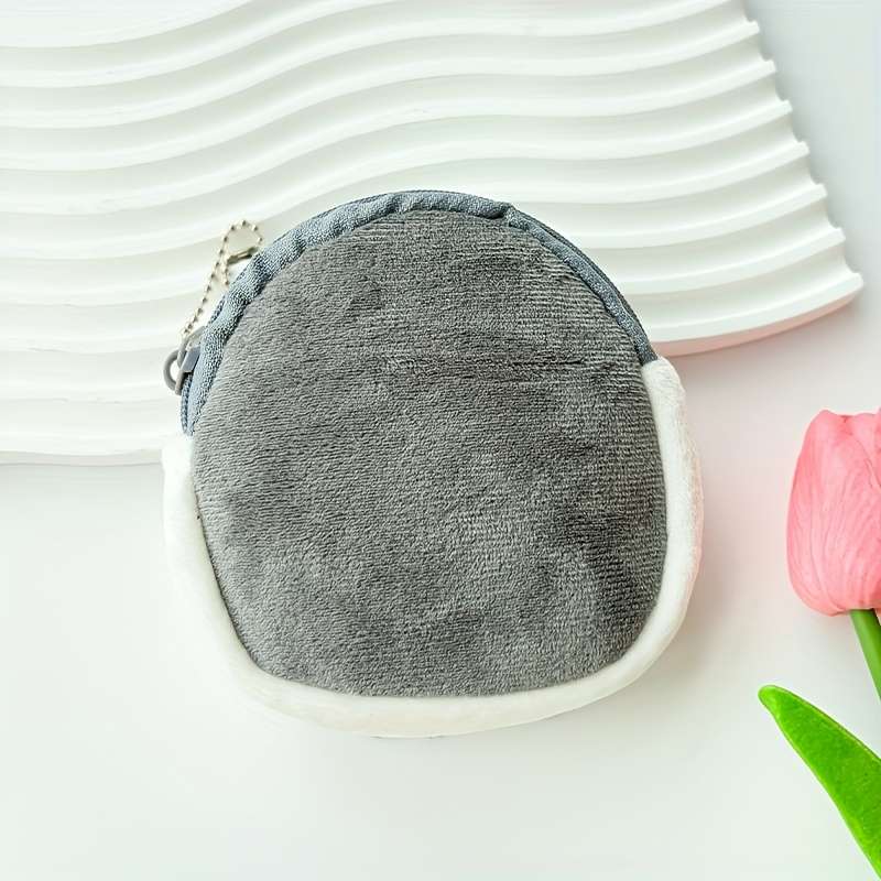 1pc A Cute Plush Coin Purse That Can Hold Lipstick And Bank Cards Perfect for Everyday Storage And