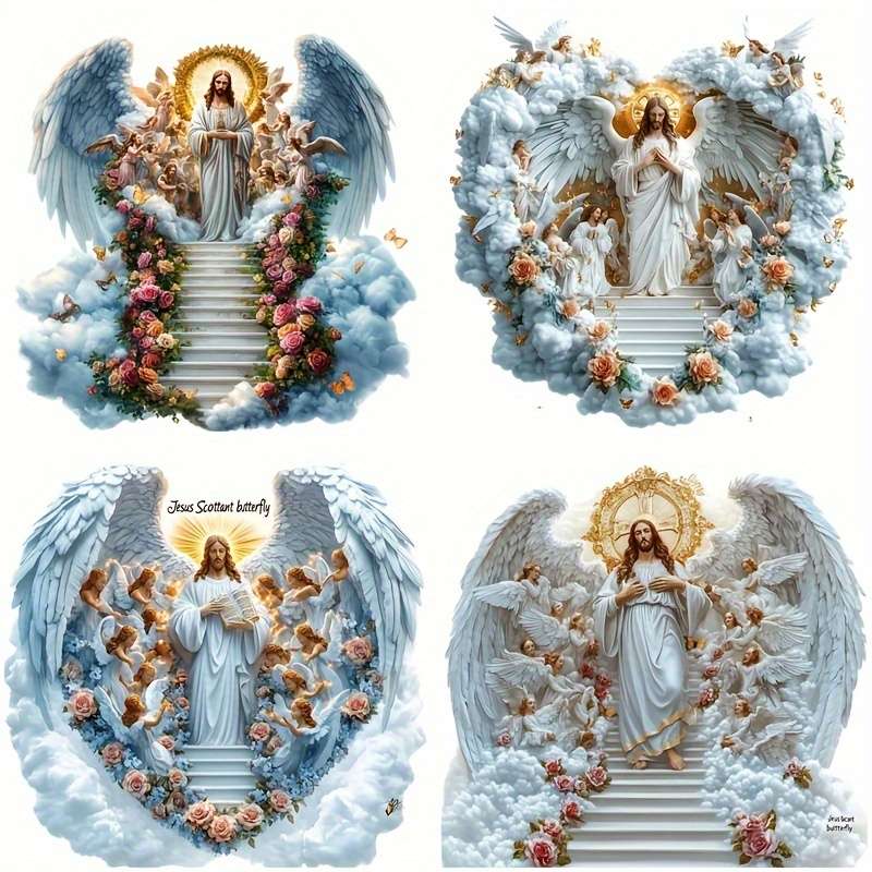 1pc Cartoon Jesus Christian Themed Stickers