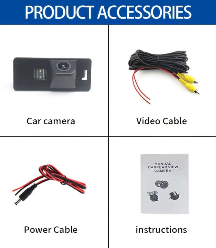 for   s5 a4 b8 a1 q5 8r 2008 2017 rear view camera 170 wide angle   ahd hd night   36v operating voltage hard wiring no battery required auto parts for car reverse viewing details 7