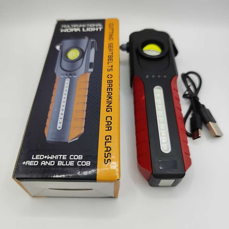 1PC BlackRed Flashlight
