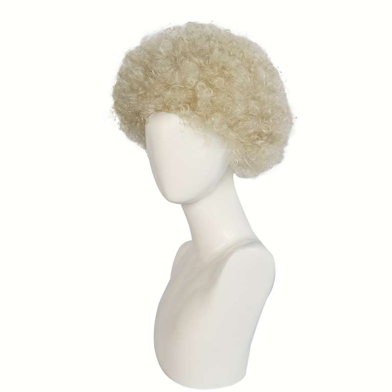 1Pc Blonde 20.32cm Fashion Design Wig