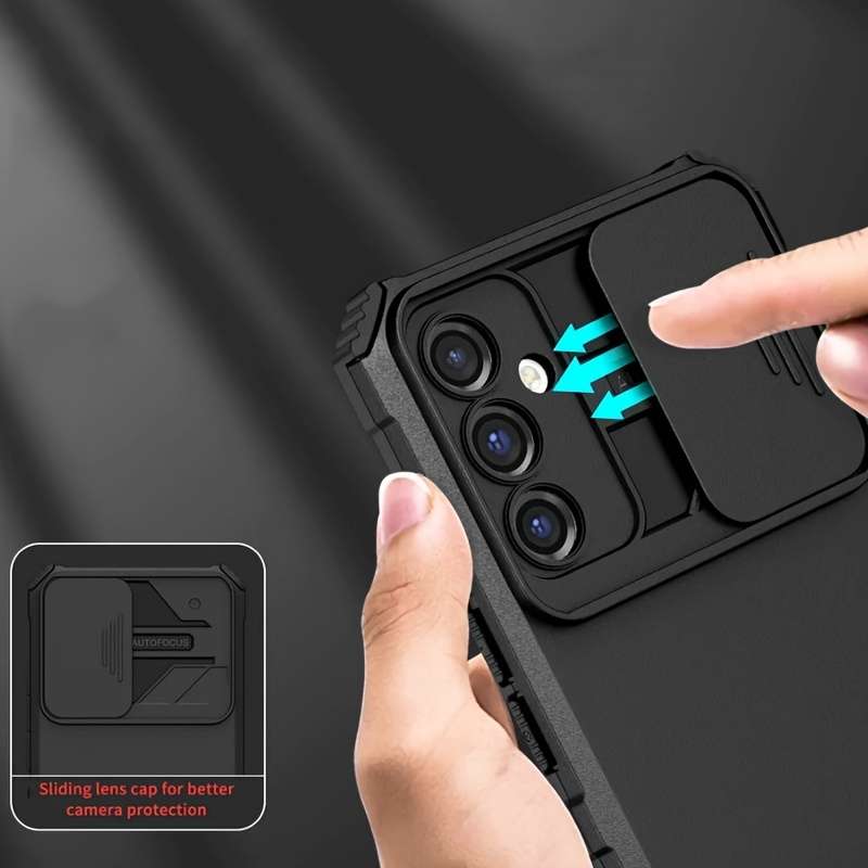1pc Black For Samsung Galaxy A36 Phone Cases