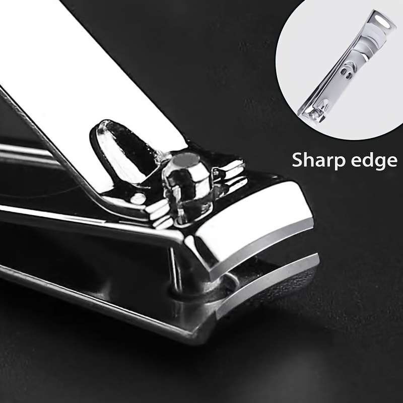 20pcs Classic Style Nail Clippers Set High Carbon Steel Concave Blade Edge Unscented Sharp