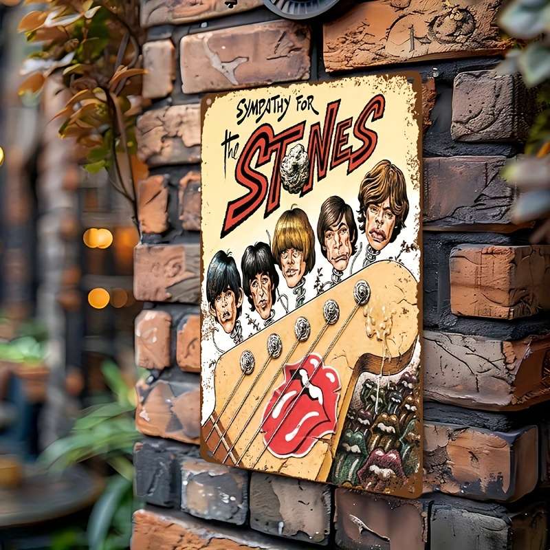 1pc  Vintage Aluminum Metal Sign for Music Lovers 30.48x20.32 cm Weatherproof Pre-Drilled Rock