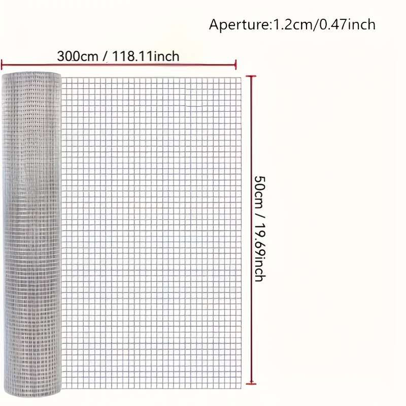 1pc Silvery Wire Mesh size 50*1500cmPet Cage