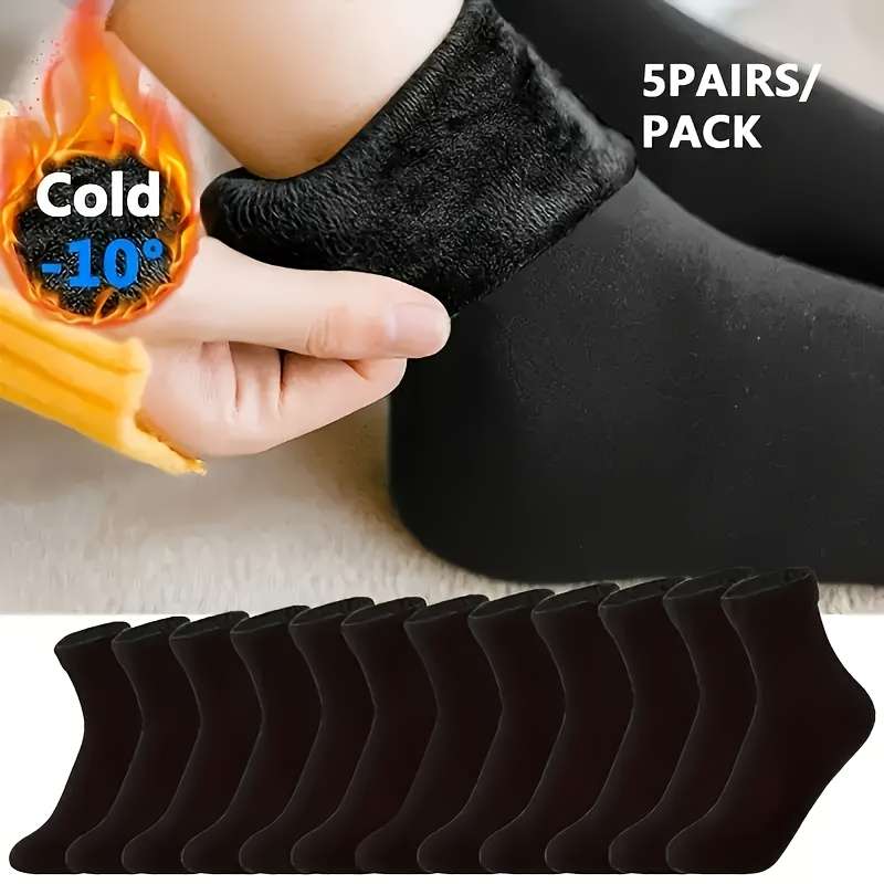 5 Pairs Mixed Color One Size High Elastic Socks