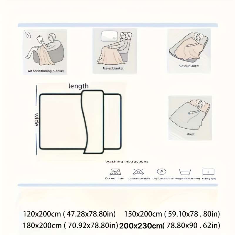 1ps Blanket Color Ink Castle Ash size 150cmx200cm