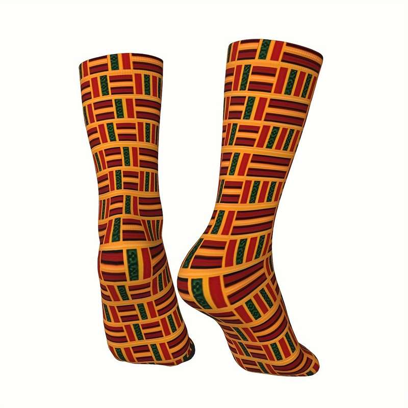 1 Pair One Size Ethnic African Pattern Socks
