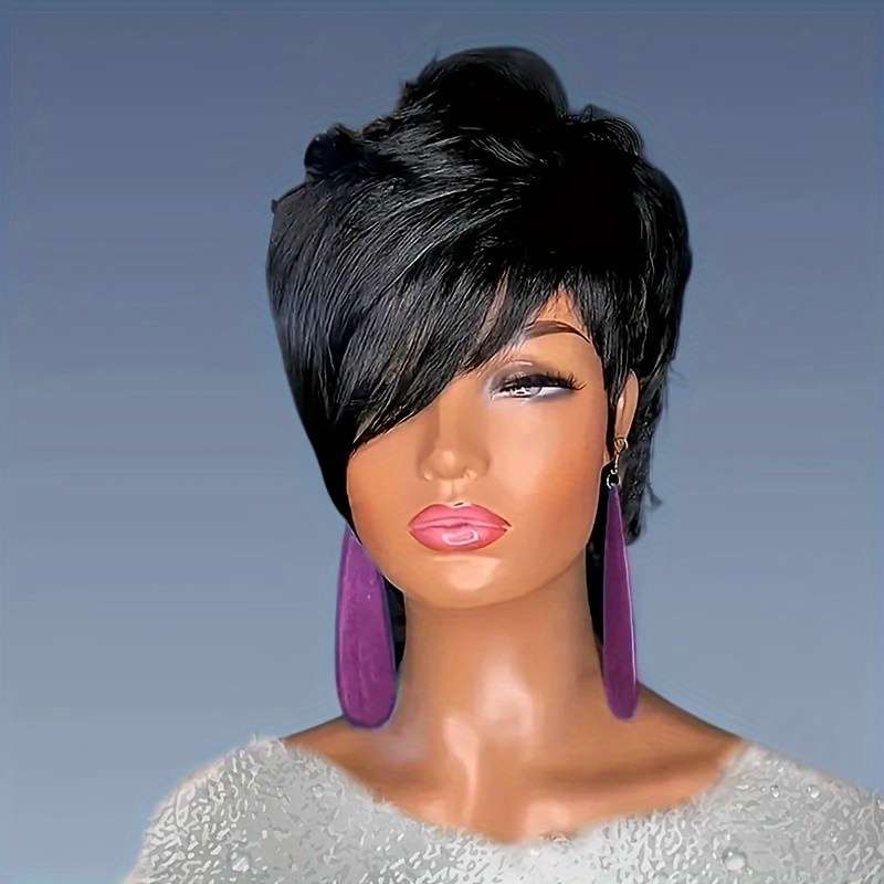 1Pc Burgundy 35.56cm Fashion Design Wig