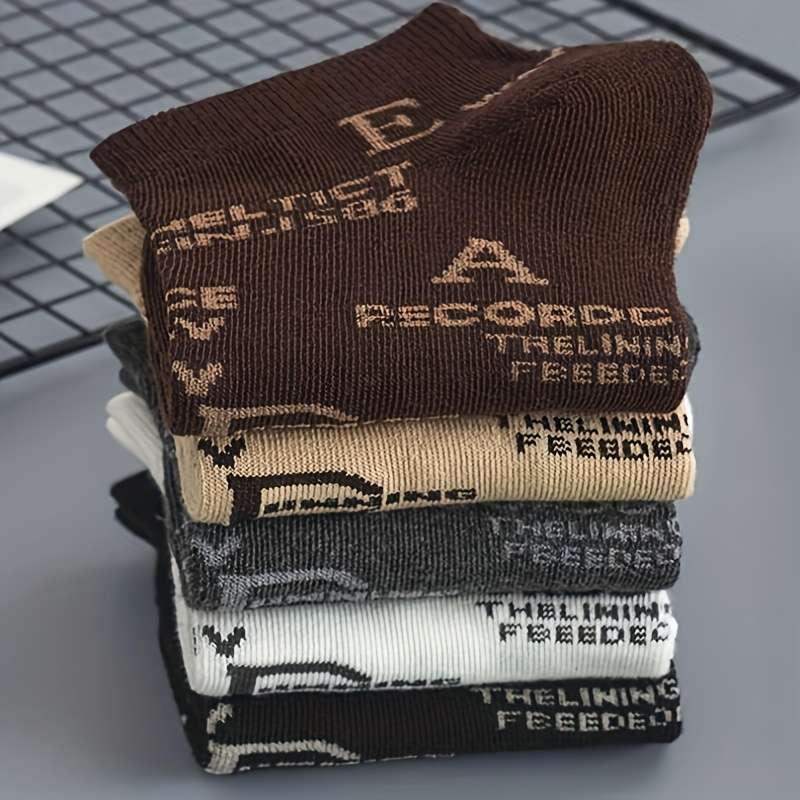 5 Pairs Multicolor One Size High Elastic Socks
