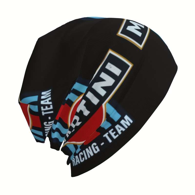 1pc Martini Racing Team Splicing Thin Beanies Caps Outdoor Activity Men Women Gift Choice P