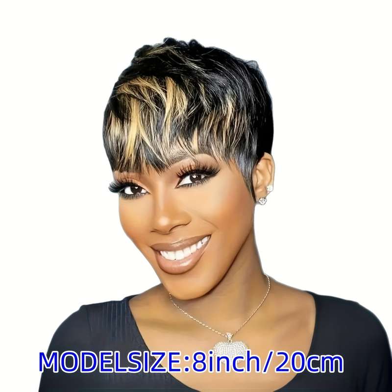 1Pc Yellow 20.32cm Fashion Design Wig