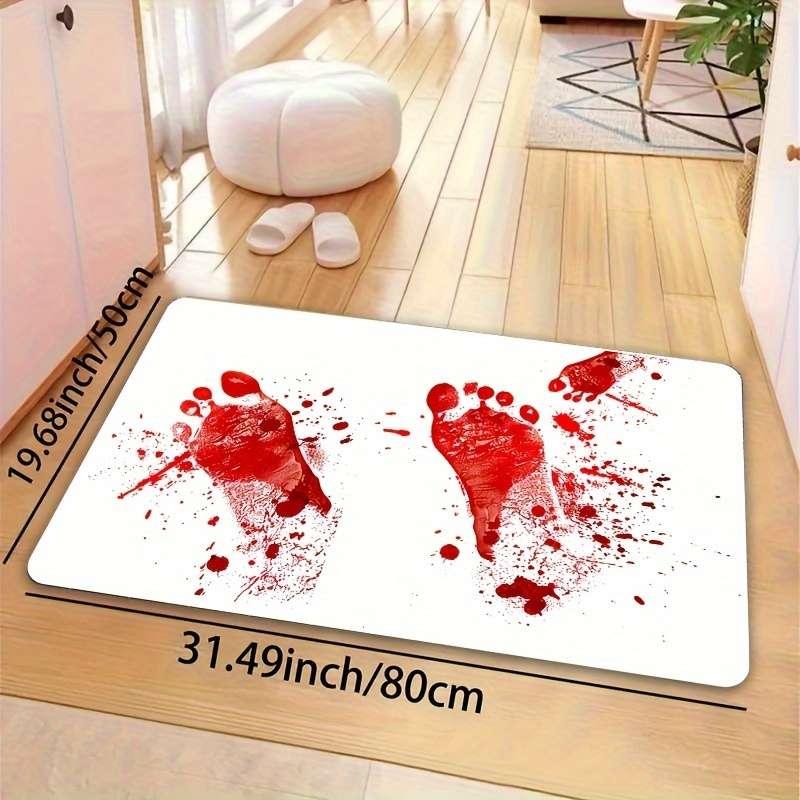 1Pc White 19.69x31.49inch 50x80cm Floor Mat