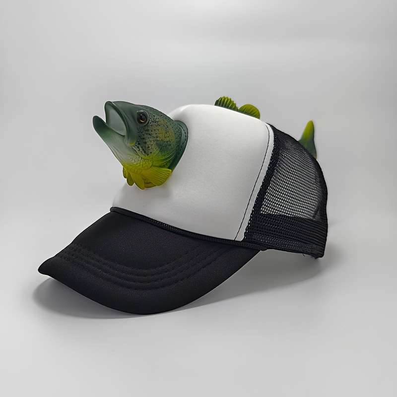 1pc Cool Adorable Funny 3D Miniature Baseball Cap Unique Eye-Catching Breathable Trucker Hat Snap