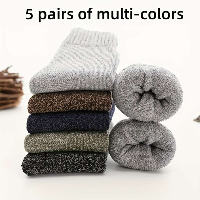 5 Pairs Of Random Colors One Size High Elastic Socks