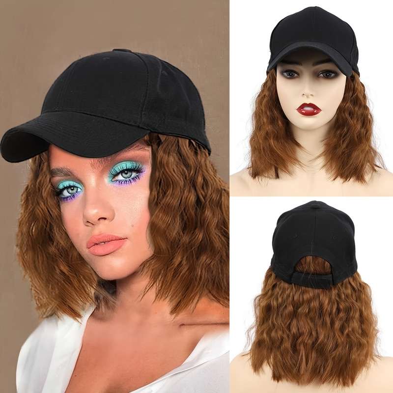 1Pc Black 30.48cm Fashion Design Wig