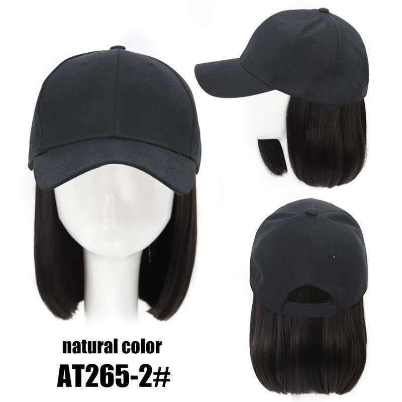 1Pc Black 30.48cm Fashion Design Wig