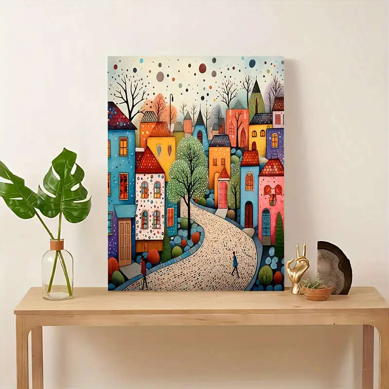 1pc Chic Wooden Framed Canvas Art Print Perfect for Living Room Bedroom Decor Ideal Gift for Any Occ
