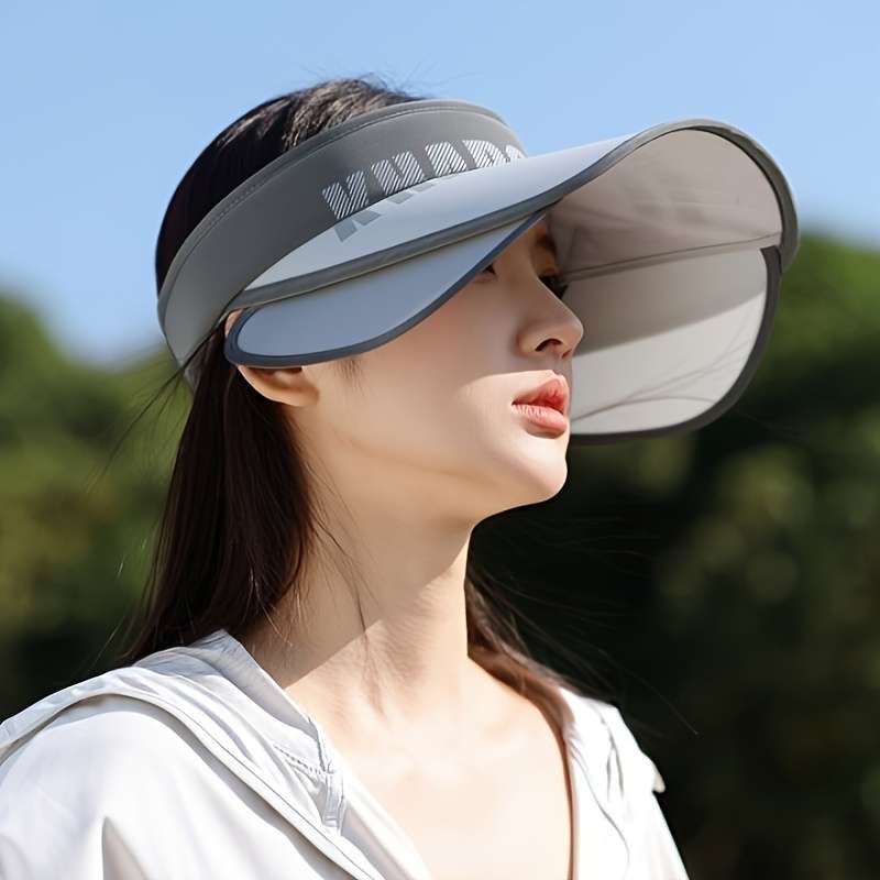 1pc Women's Summer Letter Sun Hat Adjustable|Lightweight Breathable Sun Protection Top HatSuitabl