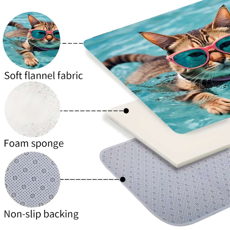 1Pc 15.7x23.6inch 40x60cm Floor Mat