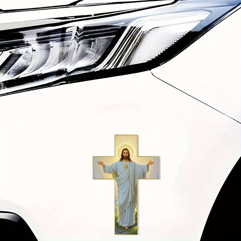1pc 15.24cm Jesus Christian Themed Stickers