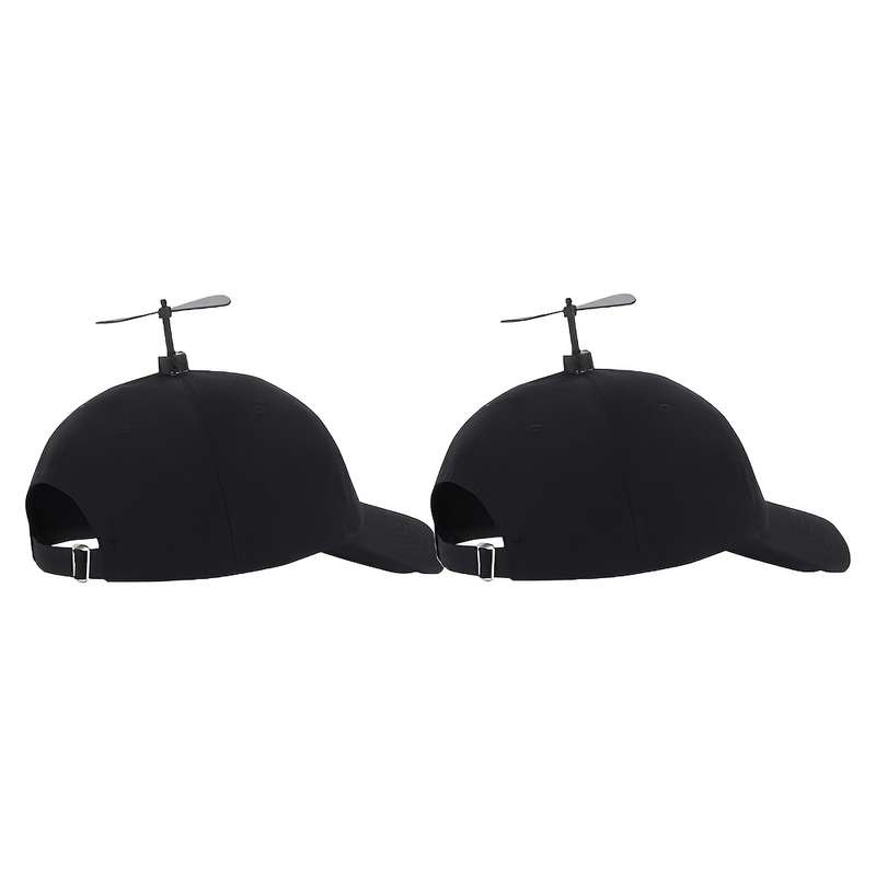 1pc Adjustable Baseball Cap with Propeller Design Unisex Lightweight Breathable Acrylic M