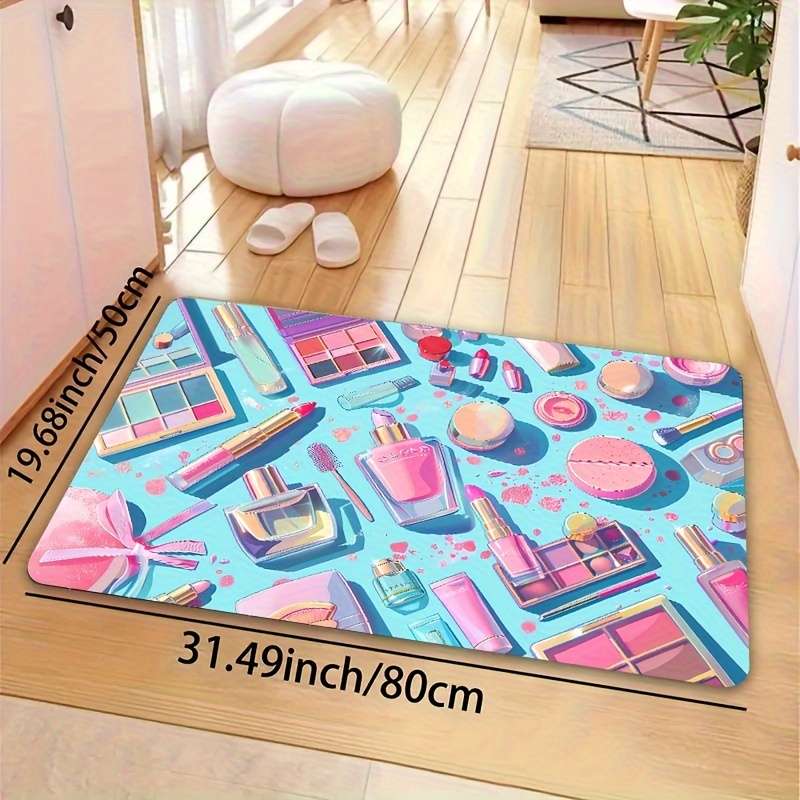 1Pc Blue 19.69x31.49inch 50x80cm Floor Mat