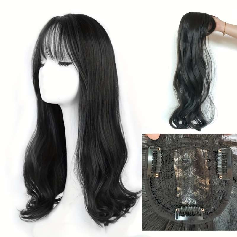 1Pc Dark Brown 40.64cm Fashion Design Wig