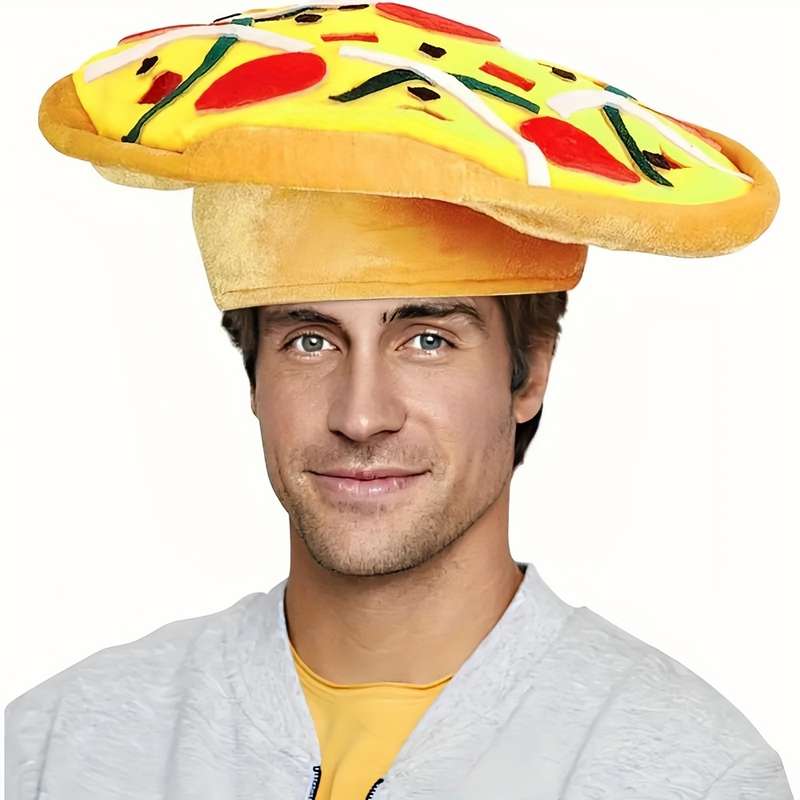 1pc Funky Pizza Hat for Parties Events Perfect for Christmas Halloween Thanksgiving Easter