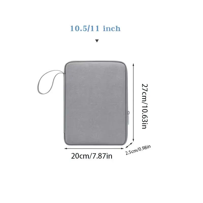 1pc Tablet Storage Bag Protective Sleeve Laptops Durable Carrying Case 20x27cm