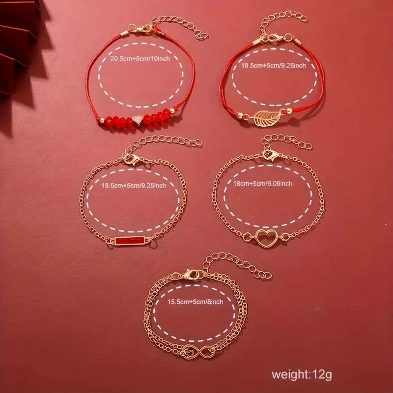 6pcs set Women's Watch Set Exquisite Women's Quartz Watch and Accessories Does Not Include Watch Box