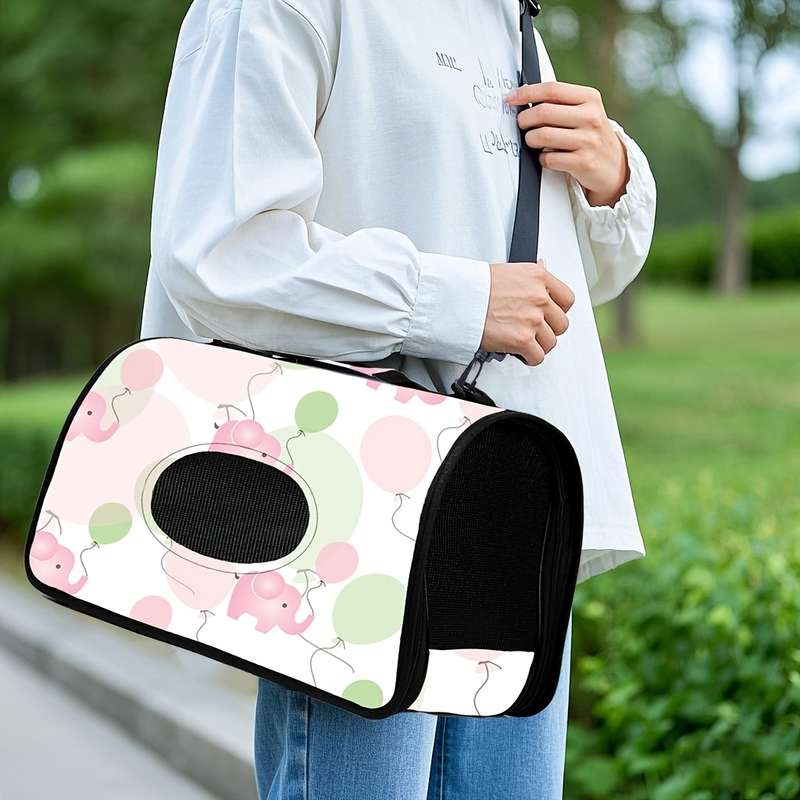 1pc Zebra Print Pet Bag