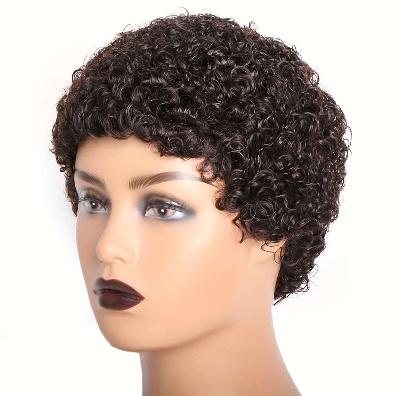 1Pc Natural Black 10.16cm Fashion Design Wig