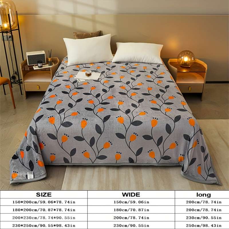 1ps Blanket Color Yushu Flowers size 200x230cm