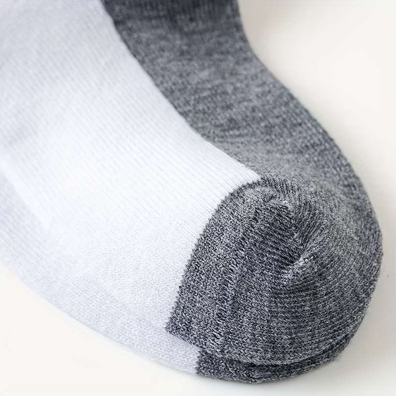 Sock White And Gray 5 Pairs  One Size