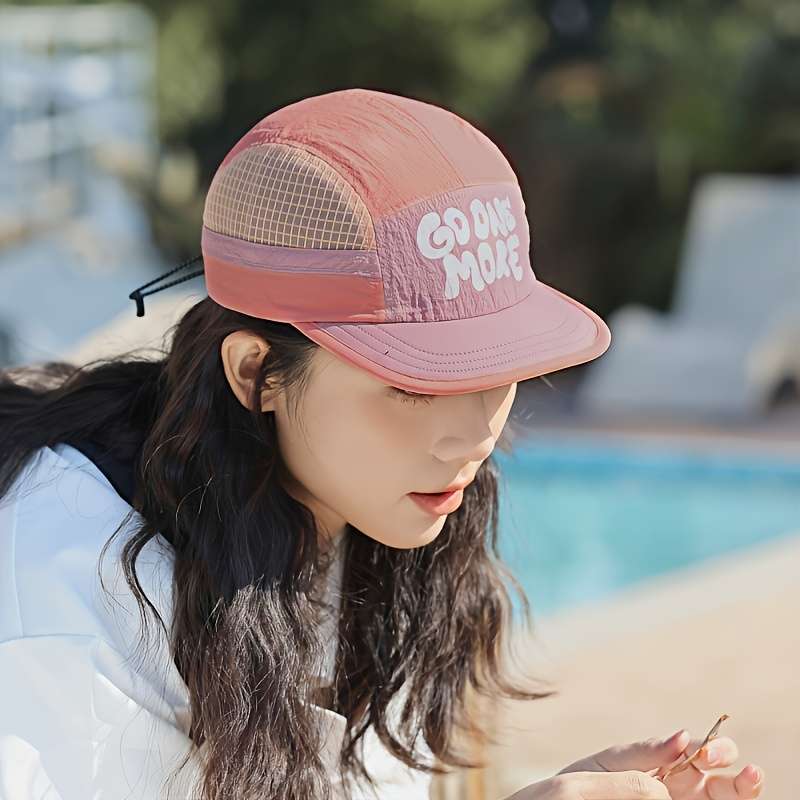 1pc Spring and Summer New Quick-Drying Baseball Cap for Men and Women Fashionable and Simple Lette
