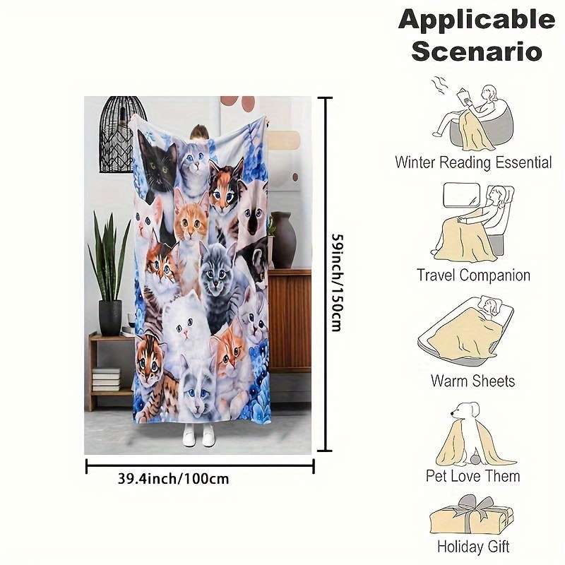1ps Blanket Color Blue Dog size 130150cm