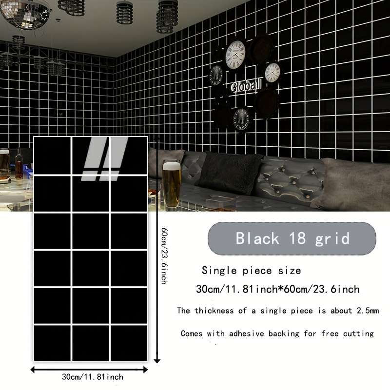 20 Pieces Wall StickersBright surface 8 grid