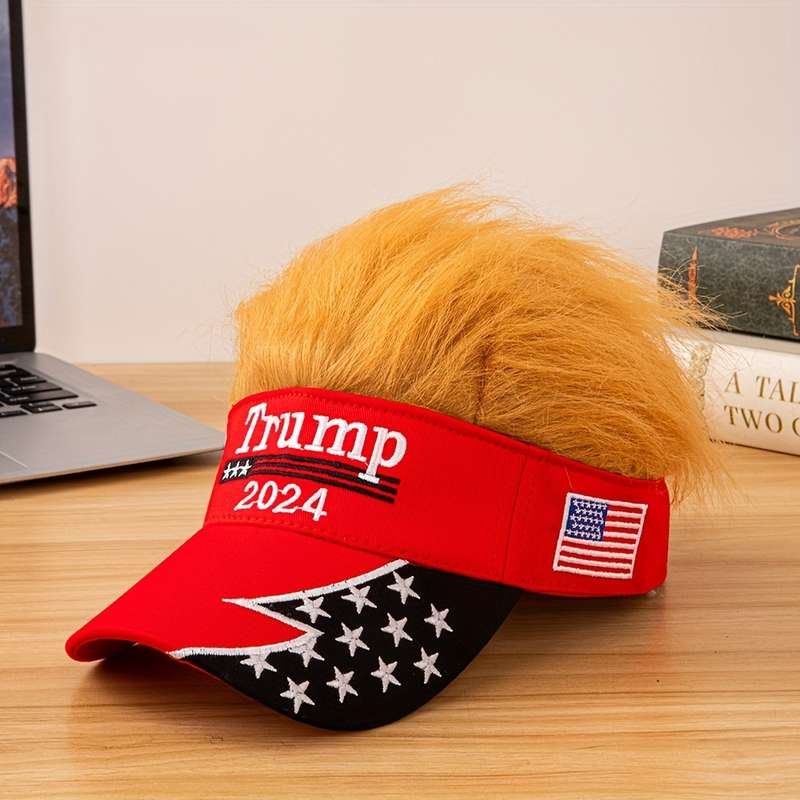 1pc patch embroidered star TRUMP fashionable commuting truck driver funny sun shading base