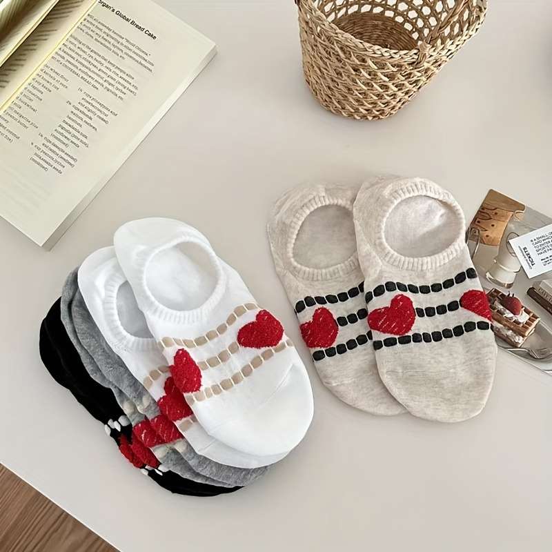 4 Pairs Mixed Colors Of Eyes One Size High Elastic Socks