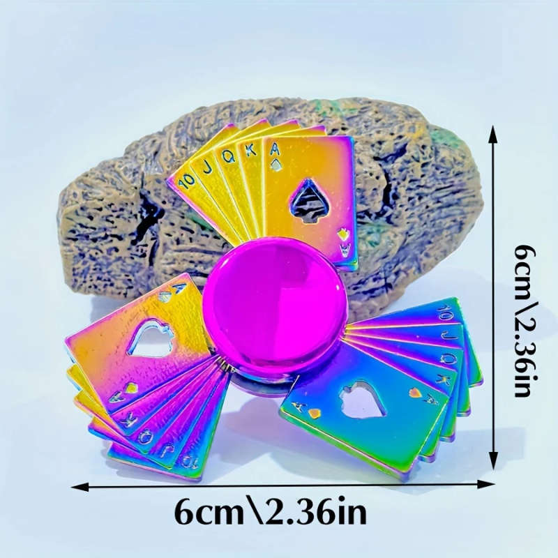 1pc Stainless Steel Fidget Spinner Metal Finger Spinners Toy for Focus Stress Relief Durable Fingert